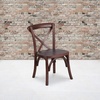 image:imageFlash Furniture HERCULES Series Kids Mahogany Cross Back Chair  Hand Stained Finish Durable Construction Commercial Use1 Pack