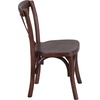 image:imageFlash Furniture HERCULES Series Kids Mahogany Cross Back Chair  Hand Stained Finish Durable Construction Commercial Use1 Pack
