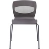 image:imageFlash Furniture HERCULES Series Set of 5 Commercial Stack Chair  Roomy Wide 770 lb Capacity  Lumbar Support  Durable Plastic  Silver Steel Frame  Gray