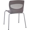 image:imageFlash Furniture HERCULES Series Set of 5 Commercial Stack Chair  Roomy Wide 770 lb Capacity  Lumbar Support  Durable Plastic  Silver Steel Frame  Gray