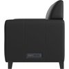 image:imageFlash Furniture LeatherSoft Reception Loveseat with Charging Station Black  USBC Port AC Outlets USB PortsBlack