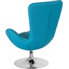 image:imageFlash Furniture Rally White LeatherSoft Saddle Wing OttomanAqua Fabric