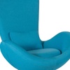 image:imageFlash Furniture Rally White LeatherSoft Saddle Wing OttomanAqua Fabric