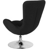 image:imageFlash Furniture Rally White LeatherSoft Saddle Wing OttomanBlack Fabric