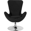 image:imageFlash Furniture Rally White LeatherSoft Saddle Wing OttomanBlack Fabric