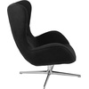 image:imageFlash Furniture Rally White LeatherSoft Saddle Wing OttomanBlack Fabric