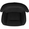 image:imageFlash Furniture Rally White LeatherSoft Saddle Wing OttomanBlack Fabric