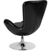 image:imageFlash Furniture Rally White LeatherSoft Saddle Wing OttomanBlack Leathersoft