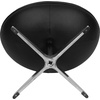 image:imageFlash Furniture Rally White LeatherSoft Saddle Wing OttomanBlack Leathersoft