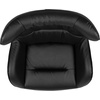 image:imageFlash Furniture Rally White LeatherSoft Saddle Wing OttomanBlack Leathersoft
