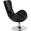 image:imageFlash Furniture Rally White LeatherSoft Saddle Wing OttomanBlack Leathersoft