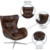 image:imageFlash Furniture Rally White LeatherSoft Saddle Wing OttomanBomber Jacket Leathersoft