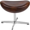 image:imageFlash Furniture Rally White LeatherSoft Saddle Wing OttomanBomber Jacket Leathersoft