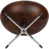 image:imageFlash Furniture Rally White LeatherSoft Saddle Wing OttomanBomber Jacket Leathersoft