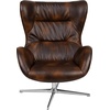 image:imageFlash Furniture Rally White LeatherSoft Saddle Wing OttomanBomber Jacket Leathersoft