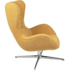 image:imageFlash Furniture Rally White LeatherSoft Saddle Wing OttomanCitron Fabric