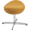 image:imageFlash Furniture Rally White LeatherSoft Saddle Wing OttomanCitron Fabric