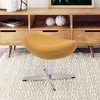 image:imageFlash Furniture Rally White LeatherSoft Saddle Wing OttomanCitron Fabric