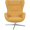 image:imageFlash Furniture Rally White LeatherSoft Saddle Wing OttomanCitron Fabric