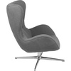 image:imageFlash Furniture Rally White LeatherSoft Saddle Wing OttomanGray Fabric