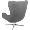 image:imageFlash Furniture Rally White LeatherSoft Saddle Wing OttomanGray Fabric