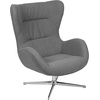image:imageFlash Furniture Rally White LeatherSoft Saddle Wing OttomanGray Fabric