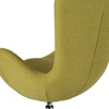 image:imageFlash Furniture Rally White LeatherSoft Saddle Wing OttomanGreen Fabric