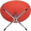 image:imageFlash Furniture Rally White LeatherSoft Saddle Wing OttomanOrange Fabric
