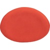 image:imageFlash Furniture Rally White LeatherSoft Saddle Wing OttomanOrange Fabric