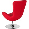 image:imageFlash Furniture Rally White LeatherSoft Saddle Wing OttomanRed Fabric