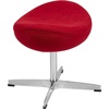 image:imageFlash Furniture Rally White LeatherSoft Saddle Wing OttomanRed Fabric