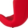 image:imageFlash Furniture Rally White LeatherSoft Saddle Wing OttomanRed Fabric