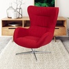 image:imageFlash Furniture Rally White LeatherSoft Saddle Wing OttomanRed Fabric