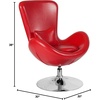 image:imageFlash Furniture Rally White LeatherSoft Saddle Wing OttomanRed Leathersoft