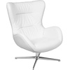image:imageFlash Furniture Rally White LeatherSoft Saddle Wing OttomanWhite Leathersoft