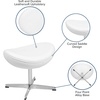 image:imageFlash Furniture Rally White LeatherSoft Saddle Wing OttomanWhite Leathersoft
