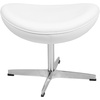 image:imageFlash Furniture Rally White LeatherSoft Saddle Wing OttomanWhite Leathersoft