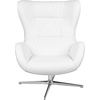 image:imageFlash Furniture Rally White LeatherSoft Saddle Wing OttomanWhite Leathersoft