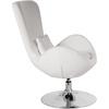image:imageFlash Furniture Rally White LeatherSoft Saddle Wing OttomanWhite Leathersoft