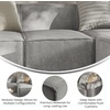 image:imageFlash Furniture Sectional Middle Chair Module Gray  Modular Design Luxury Fabric Living Room Family Room
