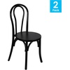 image:imageFlash Furniture Wood Stackable Thonet Dining Chair Black 2Pack  Durable Construction Commercial UseBlack
