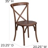 image:imageFlash Furniture XUXPEC Pecan Cross Back Accent Chair