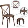 image:imageFlash Furniture XUXPEC Pecan Cross Back Accent Chair