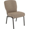 image:imageFlash Furniture Advantage Signature Elite Tan Speckle Church Chair  20 in Wide  Durable Construction Commercial UseTan Speckle FabricBlack Frame
