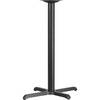 image:imageFlash Furniture Beverly 235 x 295 Restaurant Table XBase with 3 Dia Bar Height Column  Bar Height XBase Durable Construction Commercial Use