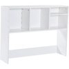 image:imageFlash Furniture Desktop Bookshelf with Multiple Cubbies Black  Assorted Cubby Sizes Stabilizing Cross BarWhite