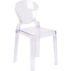 image:imageFlash Furniture Ghost Chair Transparent Crystal 4Pack  Tear Back Durable Construction Commercial UseSet of 1
