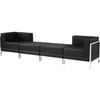 image:imageFlash Furniture HERCULES Imagination Series Black LeatherSoft 4 Piece Chair amp Ottoman SetBlack