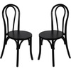 image:imageFlash Furniture Wood Stackable Thonet Dining Chair Black 2Pack  Durable Construction Commercial UseBlack