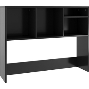 image:imageFlash Furniture Desktop Bookshelf with Multiple Cubbies Black  Assorted Cubby Sizes Stabilizing Cross BarBlack